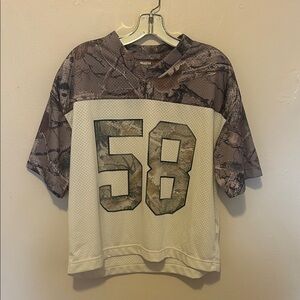 Hollister Kids Camo Jersey with Number 58